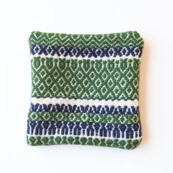 バラの小道のコースター green×navyの画像