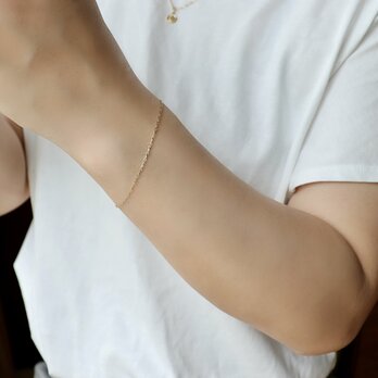 【14kgf】Simple & slim bracelet ✴︎長さ指定可能✴︎の画像