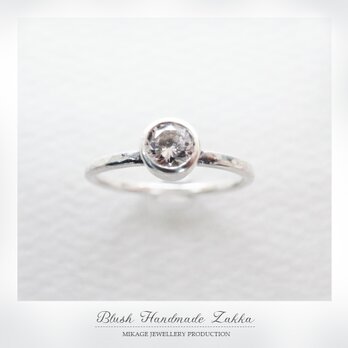 〚 minimalist 〛sv925 simple 4.2mm cz ringの画像