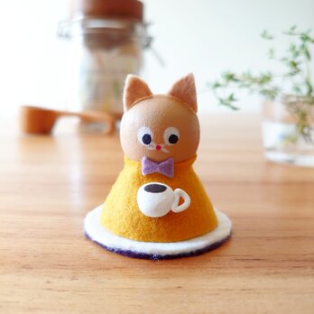 猫のおきもの（コーヒー）の画像