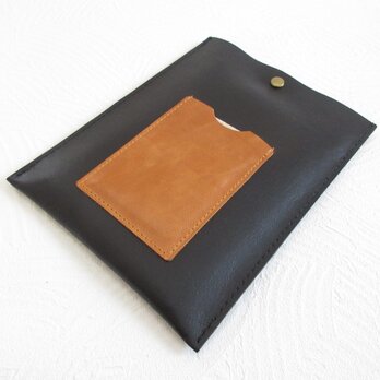 《ゴートスキン》》Ａ６サイズ対応・タテ型フラットケース・ポケット付き・0303の画像