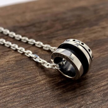 メンズのリングネックレス、シルバー925　fc258