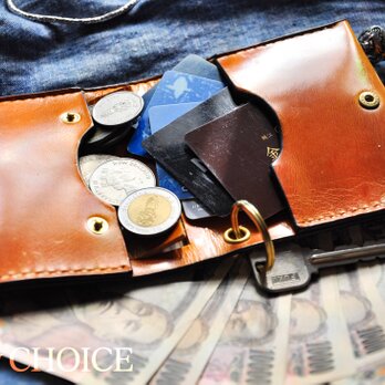 イタリアンヴィンテージバケッタ・コンパクト２つ折り財布(ナポリ)の画像