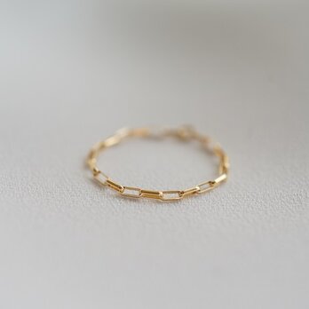 【U for you】K18 chain ring ②の画像
