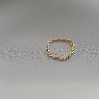 【U for you】18K chain ring ①の画像