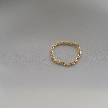 【U for you】18K chain ring ①の画像