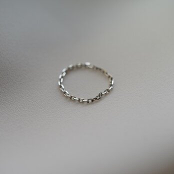 【U for you】Pt850 chain ringの画像