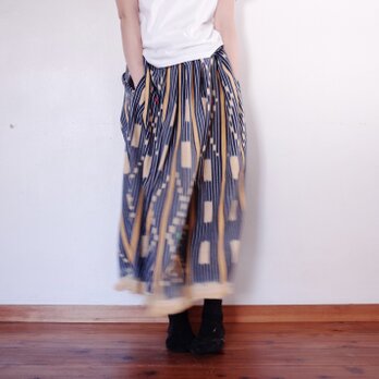 コートジボアール　バウレ族藍染スカートの画像