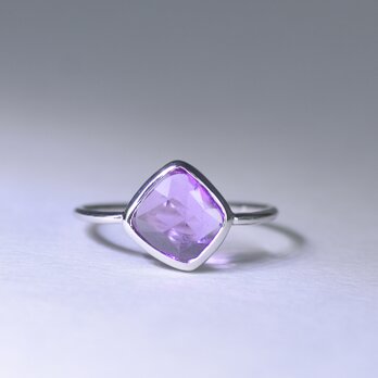 PinkSapphire_1.24ct pt950 Ring 【Ramo petalo/ラモペタロ】の画像