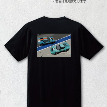 イラスト・Tシャツ（バックプリント）　 Racing-spirits of Blueの画像