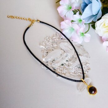 『10月の誕生石』タイガーアイ 天然石 チョーカー ネックレス・ペンダント