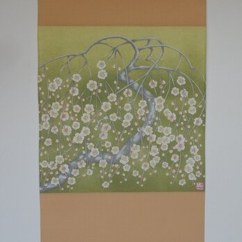 モダン掛け軸　「梅花」　(2)の画像