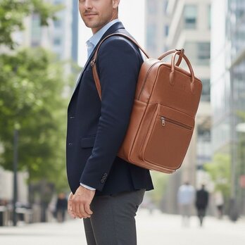 レザーリュック 15インチ メンズリュック リュック 防水 父 旦那 誕生日 息子