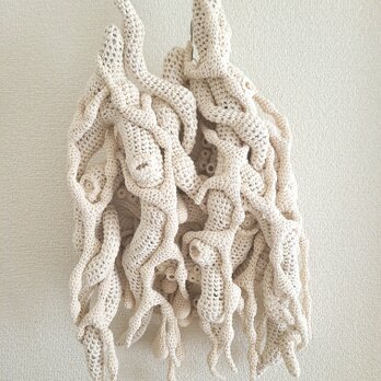 187.手編みの壁掛けオブジェ〈Roots〉の画像