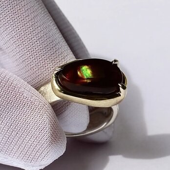 Fire Agate / K10YG, SV925の画像