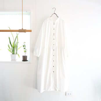 low-waist mao dress (organic cotton white)の画像