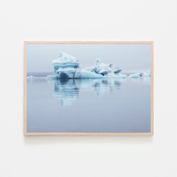 氷山 / アートポスター インテリア 2L〜 アート写真 横長 海 アイスバーグ クリスマスギフトの画像