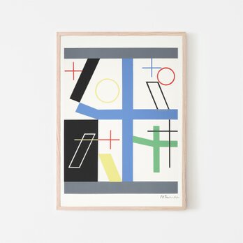 ゾフィートイバーアルプ "Quatre espaces à croix brisée" / アートポスター 幾何学の画像