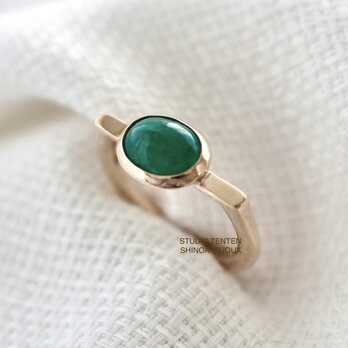 K10[afghanistanのemerald]ringの画像