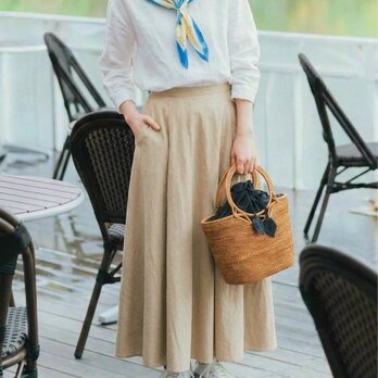 やわらかいフォルム☆ちょっとお出掛けかごバッグ♪ハンドバッグ　ハンドメイド　籠バッグ　かごバック