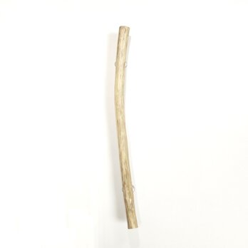 【温泉流木】淡い螺旋巻きが入る色白系長い流木のドアハンドル・手すり 木製 流木インテリアの画像