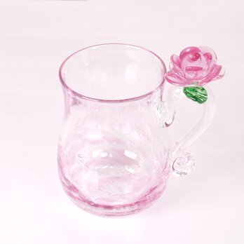 新作バラ好きさんへ【バラのグラス】母の日や華やかな贈り物としての画像