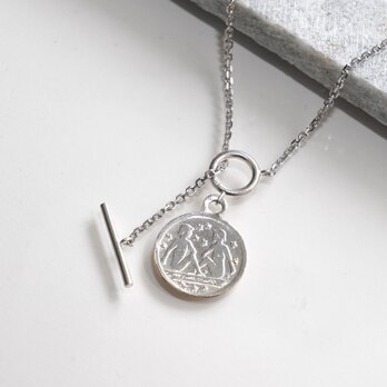 【選べる12星座】Coin Mantel Necklace of The Zodiac Sign/ SV925の画像