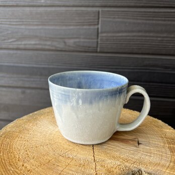 結晶釉　空色マグカップの画像