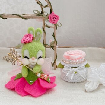 【フェアリーうさちゃん♡豪華セット  羊毛フェルト】の画像