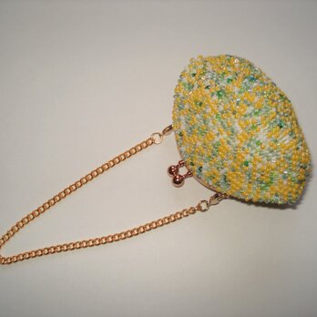 Beaded Purse with Chain --Mimosa-- (S) 内布：Cathyの画像