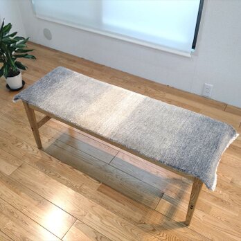 四季を楽しむオールシーズンラグ　ガゼニベカール　グレー　122x38cm　BPC1の画像
