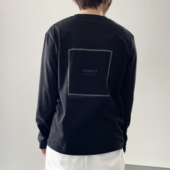 『2023新作』オーガニックコットン ロングスリーブTシャツ ユニセックス 4色展開 【ブラック】の画像