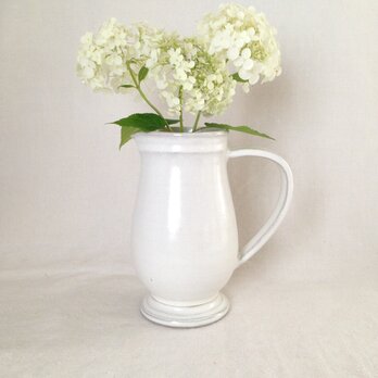脚付ピッチャー(アンティークホワイト)