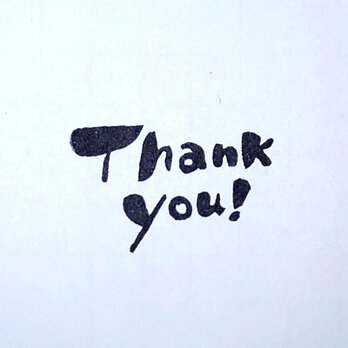 消しゴムはんこ「thank you④」の画像