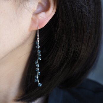 -Indigo_blue kyanite- long <pierce・earrings>の画像