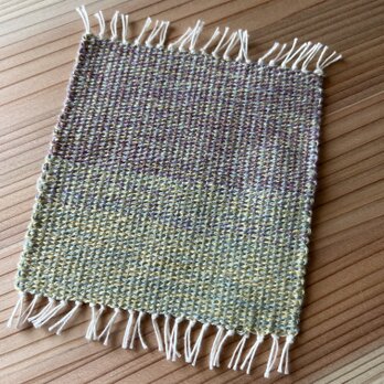 手織りコースターの画像
