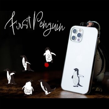 ファーストペンギン プリントケース iPhone15〜各種 スマホケースの画像