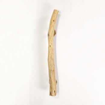 【温泉流木】かわいい曲がりに癒される流木ドアハンドル・手すり 木製 流木インテリアの画像