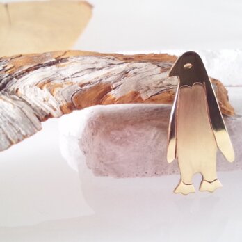 ペンギン☆真鍮ブローチ☆の画像