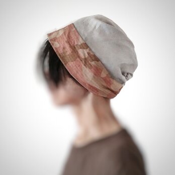 ターバンな帽子　ナチュラルサファリ　送料無料の画像