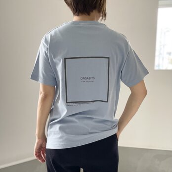 オーガニックコットン Tシャツ ユニセックス 7色展開 【アイスブルー】の画像