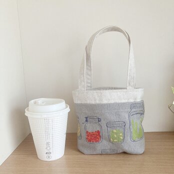 超便利☆コンビニコーヒー収納ミニトートバッグ（大）*スパイスジャー