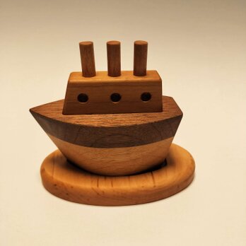 木製オブジェ　木の船