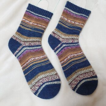手編み靴下 opal 9103の画像