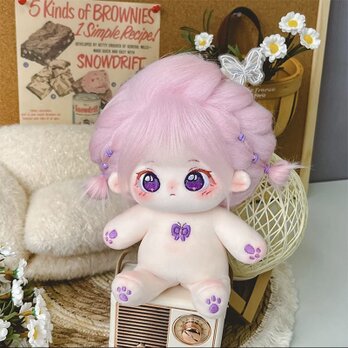 無属性 ぬいぐるみ 20cm 着せ替えぬいぐるみ 女の子 綿人形 コットンドール キャラクターぬいぐるみの画像