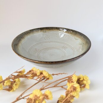 白萩釉菓子鉢　　【手仕事　民藝　和　陶器】の画像