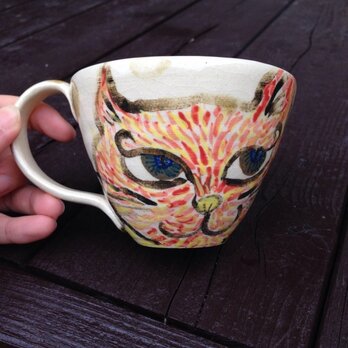猫マグカップの画像