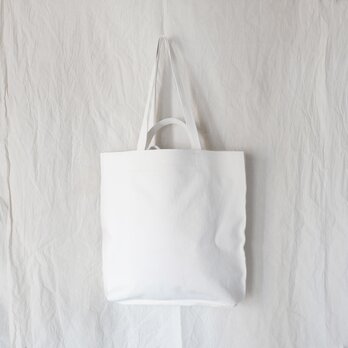 Double handle leather tote（Bianco）/カンガルー革/ユニセックス/T078の画像