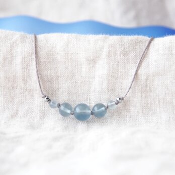 Clear Blue Short Necklace（フローライト）の画像