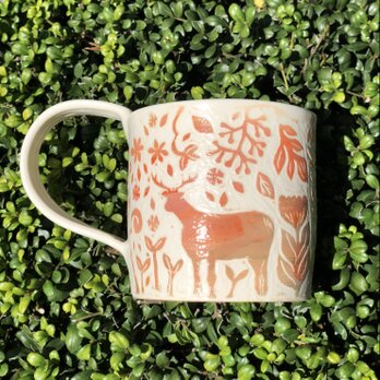 kakiotoshi mug ー　“野に鹿”の画像